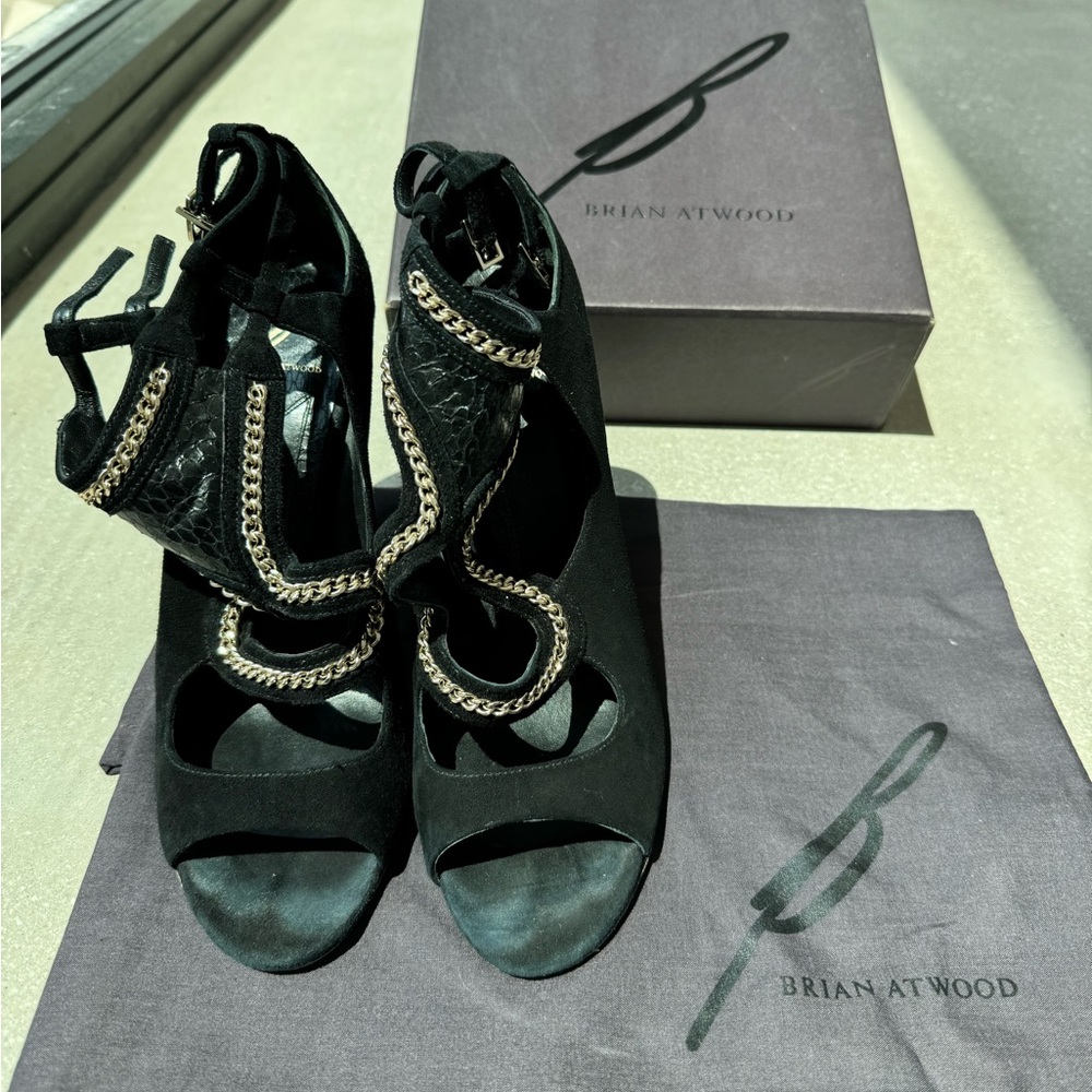 Brian Atwood black heels